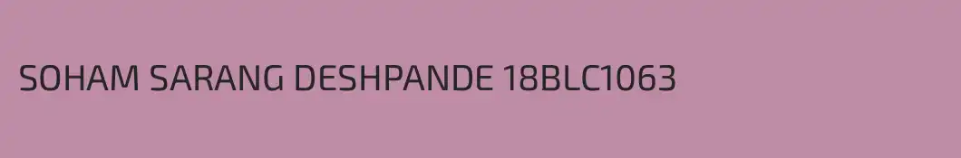 SOHAM SARANG DESHPANDE 18BLC1063